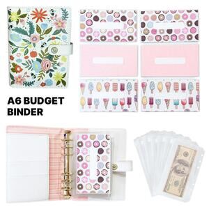 Budget Binder, Cash Envelopes, A6 Money Binder, Reusable Cash Trackers